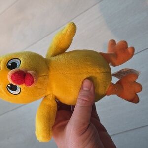 Kinder Surprise 9 Inch Yellow Chick Plush Embroidered Eyes Stuffed Animal Toy